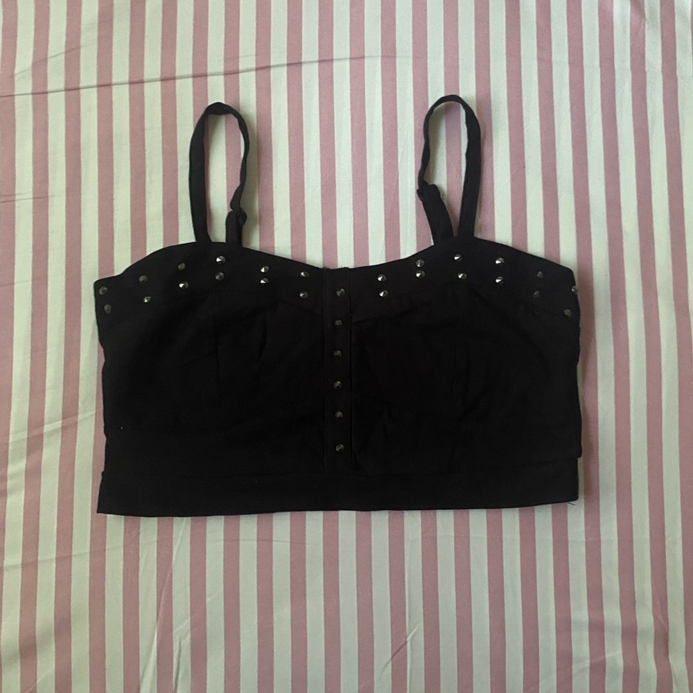 SOLD!! | Bozzolo Black Studded Tank Top